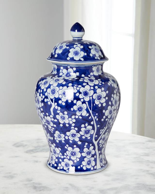 Imperial Ceramic Floral Ginger Jar, Large
